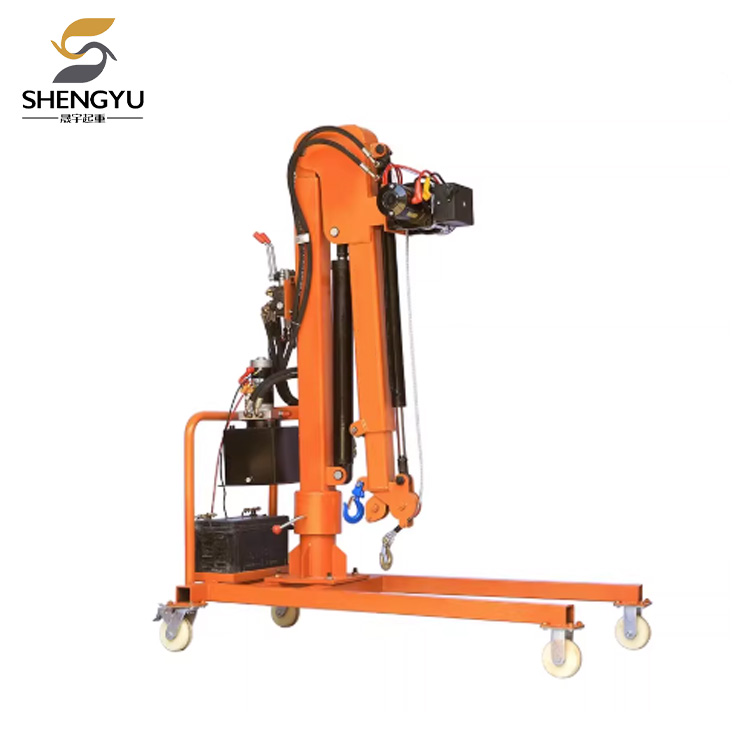 मोबाइल इलेक्ट्रिक हाइड्रोलिक वाहन पर लगे क्रेन